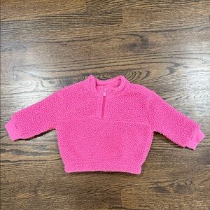 Hot Pink Sherpa Fleece Pullover